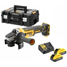 Аккумуляторная угловая шлифмашина DeWALT DCG405H2T