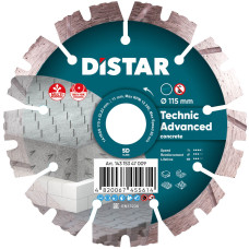 Алмазный диск Distar Technic Advanced 1A1RSS 115x22.23 мм.