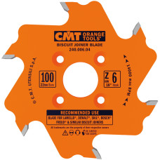 Пиляльний диск CMT Biscuit Joiner Circular 240 100x22x6 мм. (240.006.04)