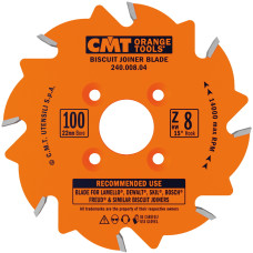 Пиляльний диск CMT Biscuit Joiner Circular 240 100x22x8 мм. (240.008.04)