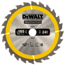 Пиляльний диск DeWALT Construction DT1934 165x20x24 мм.