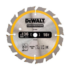 Пиляльний диск DeWALT Construction DT1946 136x10x16 мм.