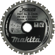 Пиляльний диск Makita Specialized B-33526 136x20x30 мм.