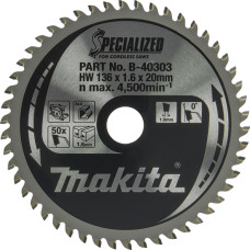 Пильный диск Makita Specialized B-40303 136x20x50 мм.