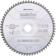 Пиляльний диск Metabo Aluminium cut Professional 216x30x58 мм. (628443000)