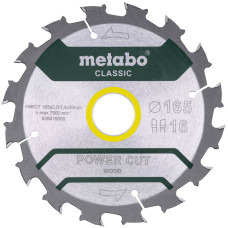 Пиляльний диск Metabo Power cut Wood Classic 165x30x16 мм. (628416000)