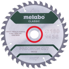 Пиляльний диск Metabo Precision cut Wood Classic 160x20x36 мм. (628278000)