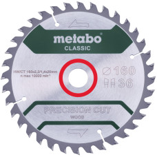 Пиляльний диск Metabo Precision cut Wood Classic 160x20x36 мм. (628659000)