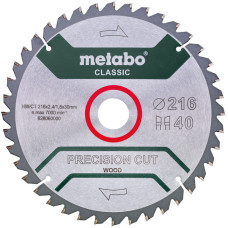 Пильный диск Metabo Precision cut Wood Classic 216x30x40 мм. (628060000)