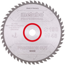 Пиляльний диск Metabo Precision cut Wood Professional 190x20x48 мм. (628034000)