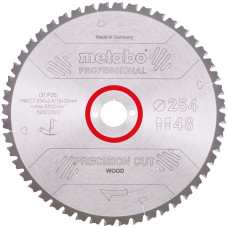 Пиляльний диск Metabo Precision cut Wood Professional 254x30x48 мм. (628221000)