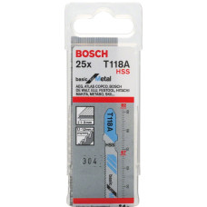 Пилочка для лобзика Bosch Basic for Metal T118A (25 шт.)