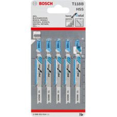 Пилочка для лобзика Bosch Basic for Metal T118B (5 шт.)