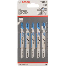 Пилочка для лобзика Bosch Basic for Metal T118G (5 шт.)