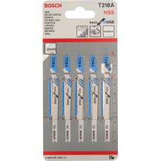 Пилочка для лобзика Bosch Basic for Metal T218A (5 шт.)