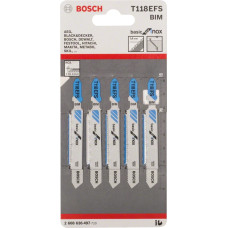 Пилочка для лобзика Bosch Basic for Stainless Steel T118EFS (5 шт.)