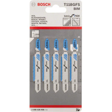 Пилочка для лобзика Bosch Basic for Stainless Steel T118GFS (5 шт.)