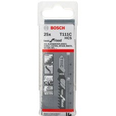 Пилочка для лобзика Bosch Basic for Wood T111C (25 шт.)