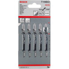 Пилочка для лобзика Bosch Basic for Wood T119BO (5 шт.)