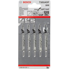 Пилочка для лобзика Bosch Clean for Hard Wood T101AOF  (5 шт.)