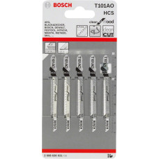 Пилочка для лобзика Bosch Clean for Wood T101AO (5 шт.)