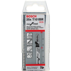 Пилочка для лобзика Bosch Clean for Wood T101BR (25 шт.)