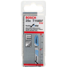 Пилочка для лобзика Bosch Flexible for Metal T118BF (25 шт.)