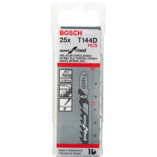 Пилочка для лобзика Bosch Speed for Wood T144D (25 шт.)