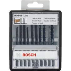 Набір пилочок для лобзика Bosch Wood Expert Robust Line (10 шт.)